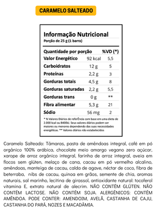 Barra Energetica Mini Caramelo Salteado 25G