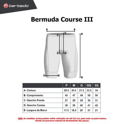 Bermuda De Ciclismo Masculina Barbedo Course Ii