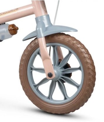 Bicicleta Infantil Aro 12 Antonella Baby Nathor Bege