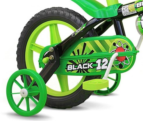 Bicicleta Infantil Aro 12 Black Nathor