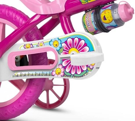 Bicicleta Infantil Aro 12 Flower Nathor