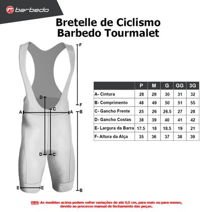Bretelle De Ciclismo Barbedo Tourmalet