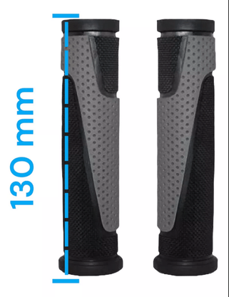 Manopla Para Mtb Elleven 130Mm Preto/Cinza