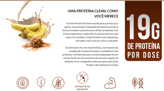 Clean Protein De Banana E Canela 675G - Alquimia Da Saúde - Proteína Limpa Para Seu Treino