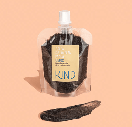 Polpa De Limpeza Facial Esfoliante Detox - Kind Beauty - 80G
