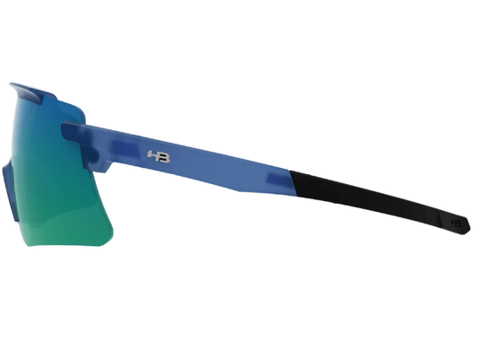 Óculos De Sol Hb Apex Azul Com Lente Verde - Wavy Matte