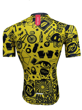 Camisa Ciclismo Barbedo Infantil Saltão Raglan