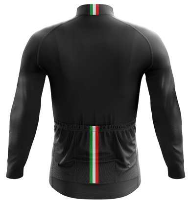 Camisa Ciclismo Manga Longa Black Cat Sport Wear Italia