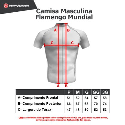 Camisa Ciclismo Barbedo Flamengo Mundial