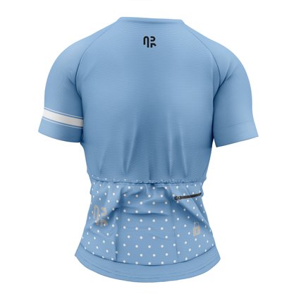 Camisa Ciclismo Feminino Gold Calm Blue Ar Sports