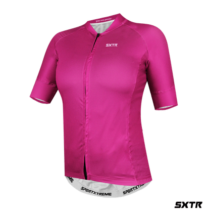 Camisa Ciclismo Feminina Slim Manga Curta Sportxtreme Fucsia