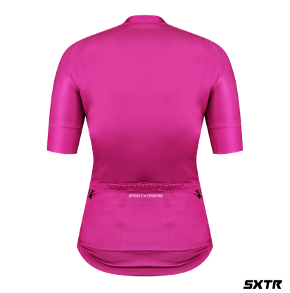Camisa Ciclismo Feminina Slim Manga Curta Sportxtreme Fucsia