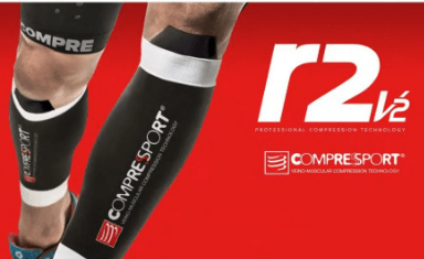Canelito De Compressão R2v2 Compressport Preto