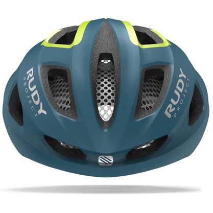 Capacete De Ciclismo Rudy Strym Azul/Fluor