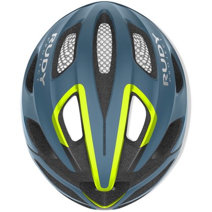 Capacete De Ciclismo Rudy Strym Azul/Fluor