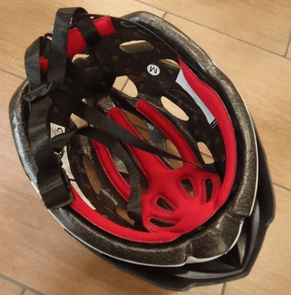 Capacete Vermelho Com Branco Epic Line