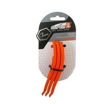 Espatula Nylon Para Trocar Pneu Super B 3 Peças Laranja