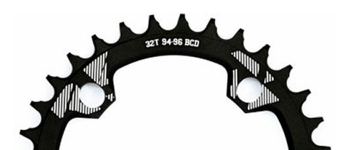 Coroa 32T Ictus Bcd 94/96 Preta Slx Deore Xt Sram