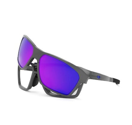 Óculos De Sol Hb Presto Clip On Para Lente De Grau Graphene/ Blue/ Blue Chrome