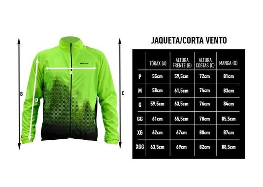 Jaqueta Corta Vento Tocha Amarelo Neon Hupi