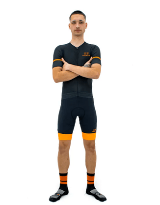 Camisa Marcio May Pro Black And Orange