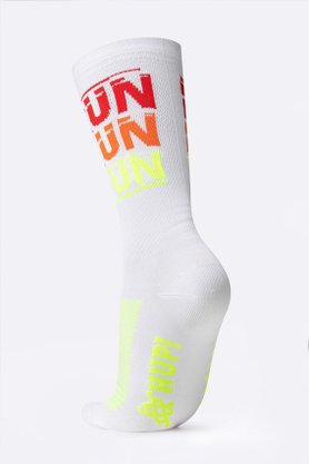 Meia Hupi Run Run Run - Branco