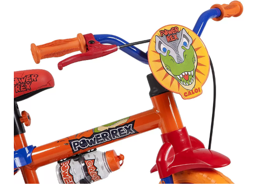 Bicicleta Infantil Aro 12 Caloi Power Rex Laranja