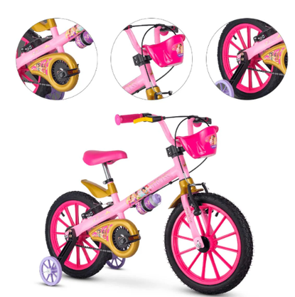 Bicicleta Infantil Nathor Aro 16 Princesas