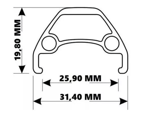 Aro 29 X 32Furos Aluminio Mtb Tsw Boost T10000