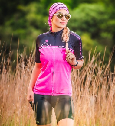 Bandana Hupi - Love Bikes Rosa