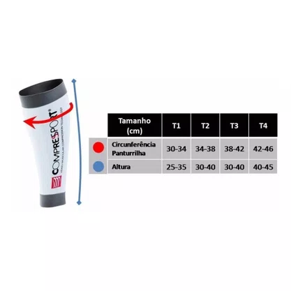 Canelito De Compressão R2v2 Compressport Preto