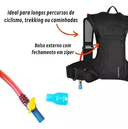 Mochila De Hidratacao 2L Preto High One
