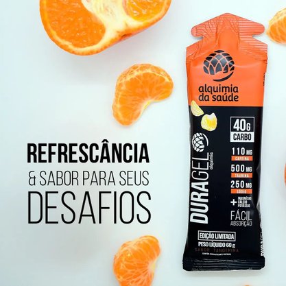 Carbogel Duragel Com 40G Carb + Cafeína Sabor Tangerina - 60G