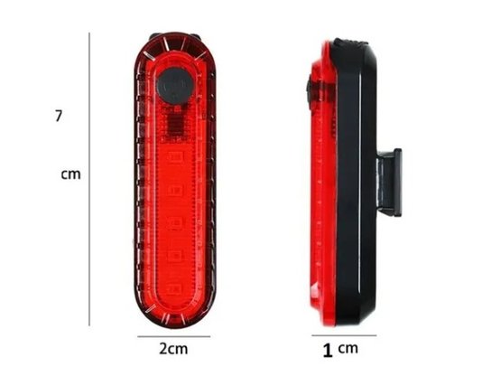 Farol E Pisca Para Bike Super 700 Lumens + 20 Lumens - Recarregável Usb