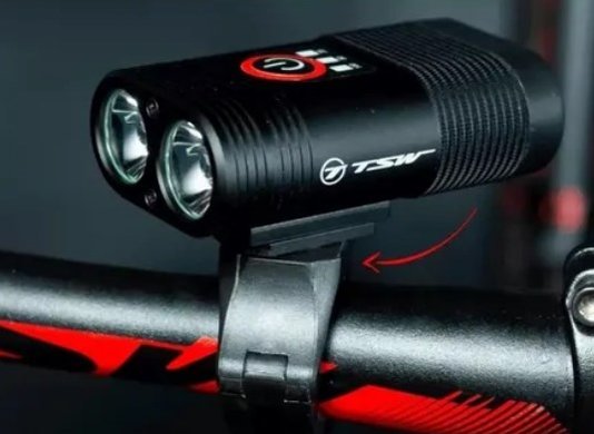 Farol De Bicicleta Tsw 600 Lumens Recarregável