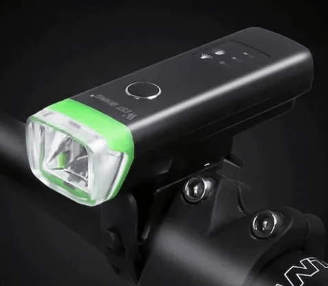 Farol Para Bicicleta West Biking 350 Lumen Usb Com Verde