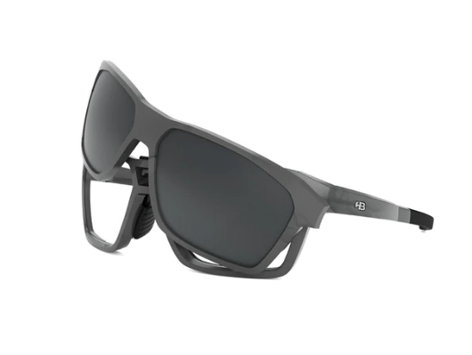 Óculos Hb Presto Graphene Black Gray  Para Grau + Duas Lentes Espelhadas