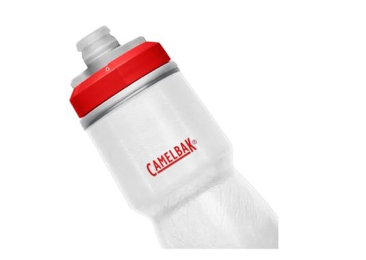 Caramanhola Garrafa De Água Camelbak Podium Chill 0,71L - Branco/Vermelho