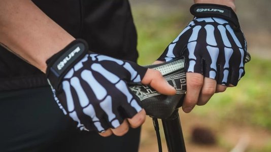 Luva Ciclismo Hupi Eco Dedo Curto Bones