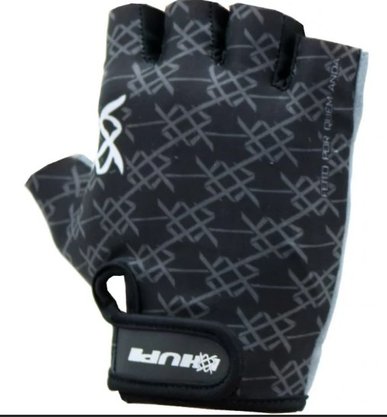 Luva Ciclismo Hupi Eco Dedo Curto Logo Black