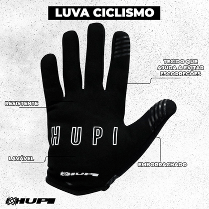 Luva Hupi Dedo Longo Maps
