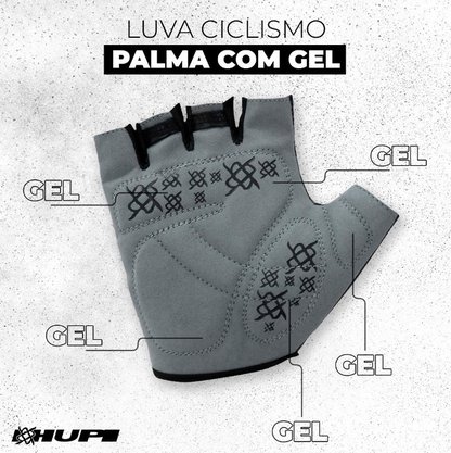 Luva Hupi Eco Dedo Curto Max Black