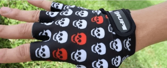 Luva Hupi Eco Dedo Curto Skull
