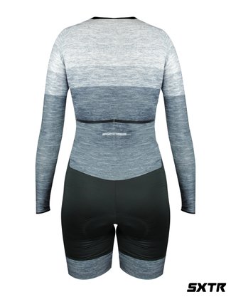 Macaquinho Feminino Manga Longa Sportxtreme Mescla Confort