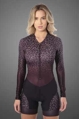 Macaquinho Feminino Manga Longa Ultracore Jaguar Com Top