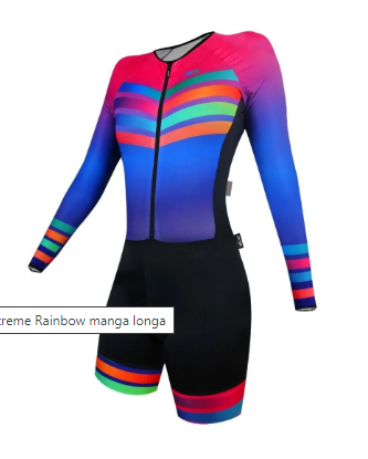 Macaquinho Feminino Manga Longa Sportxtreme Rainbow Confort