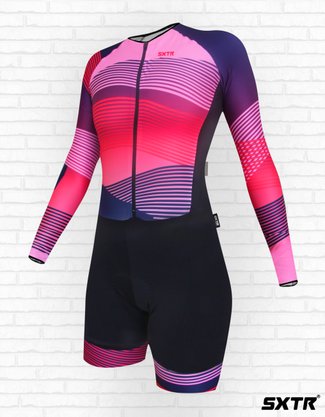 Macaquinho Feminino Manga Longa Sportxtreme Confort Aura
