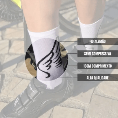 Meia De Ciclismo Asas Hupi