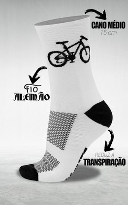 Meia Branca Hupi Bikinha