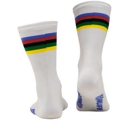 Meia De Ciclismo Hupi Wc Branca